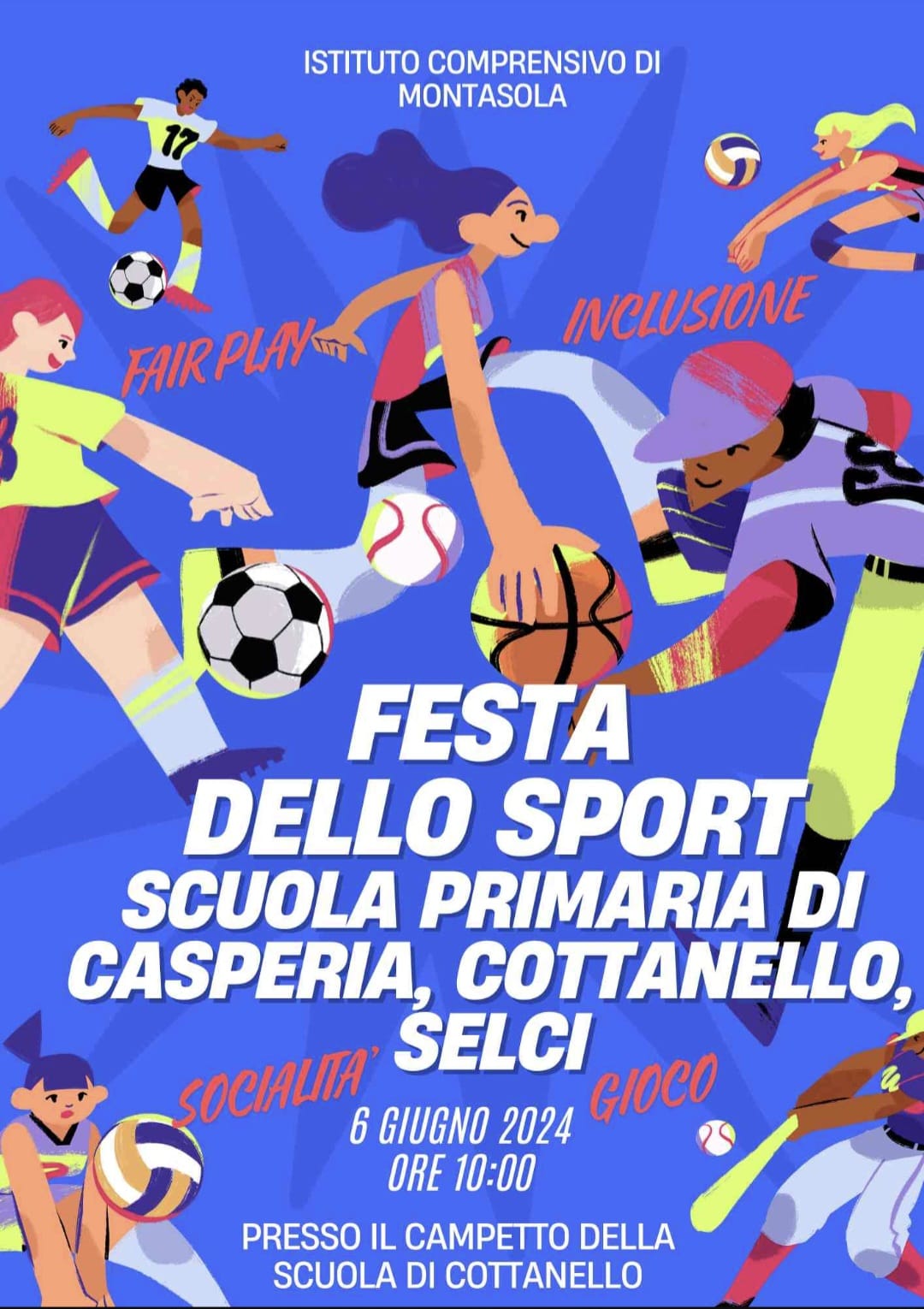 Manifestazione Sportiva Scuola Primaria: Casperia, Cottanello, Selci